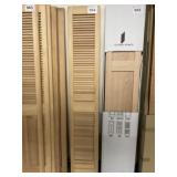 14' Pine French Door Slabs x2