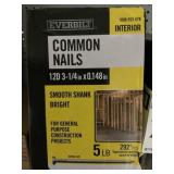 5lb Box of 12D 3-1/4' Interior Common Nails x 4