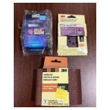 Mixed Lot of Sanding Belts, Discs, and More