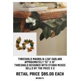 Threshold Magnolia Leaf Garland x 2
