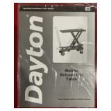Dayton® Mobile Scissor Lift Table in Red