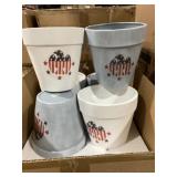 Case of (6) Large Ceramic National Planters