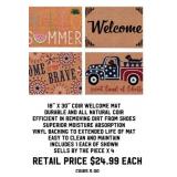 18' x 30' Coir Welcome Mat x 4