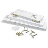 3-Tier White Rustic Farmhouse Floating Shelf x 5