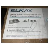 33' x 22' Drop-In Double Bowl Kitchen Sink*