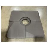 4Pc Patio Umbrella Base in Brown