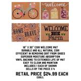 18' x 30' Coir Welcome Mat x 4
