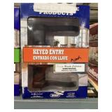 BHP Keyed Entry Door Lever Set in Dark Bronze