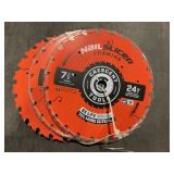 Crescent 7 1/4'  24T Saw Blade x3