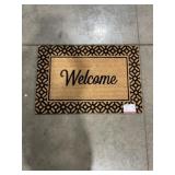 'Welcome' Border Printed Coir Mat x2