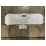 RTA White Wooden Shelf with Collapsable Drawers