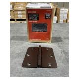 Box of (24) 3-1/2' Door Hinges in Bronze x 2