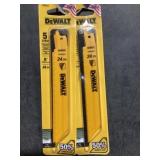 DeWalt 5 Pck. 6' 24 TPI Recip. Saw Blades x2