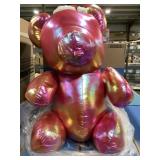 (2) 26'H Pink Shiny Teddy Bears for One Money
