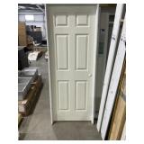30' x 80' 6-Panel RH MDF Interior Door in Tan