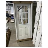32' x 80' 1/2 View 9-Lite FG Exterior Door