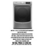 Maytag 7.3 Cu.Ft. Electric Dryer With Warranty.