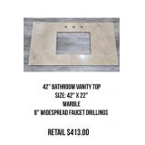 42' Bathroom Vanity Top