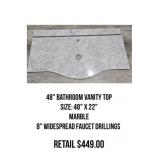 48' Bathroom Vanity Top