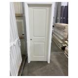 28' x 80' RH 2-Panel FG Exterior Door in White