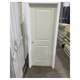 30' x 80' RH 2-Panel FG Exterior Door in Ivory