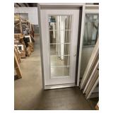 36' x 80' LH Fiberglass FV 15-Lite Exterior Door