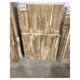 Mixed Size Acacia Butcher Block Slabs x 4Pcs