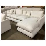 3Pc Couch with Corner Chaise Lounger