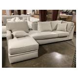 3Pc Loveseat with Lounger Set in Beige