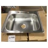 25' x 21-1/4' Single Bowl Sink x2