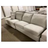 124' 2-Piece Couch in Light Cross-Stich Gray