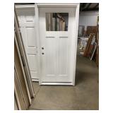 36' x 80' RH Fiberglass Craftsman Style Ext. Door