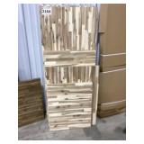 Mixed Size Acacia Butcher Block Slabs x 6Pcs