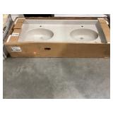57' x 22' Double Bowl Vanity Sink