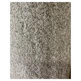 12 x 15.2 Gray Plush Carpet x 182Sq Ft