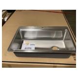 33' x 22' Stainless Steel Single Bowl Sink