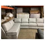 (3) Cross-Stich Gray Loveseats for One Money