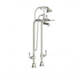DXV Floor Mounted tub Filler In Brushed Nickel