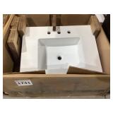 Single Bowl Vanity Sink 28' x 23'