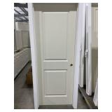 30' x 80' LH 2-Panel FG Exterior Door in Ivory