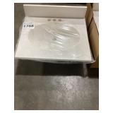 22' x 19' Single Bowl Vanity Sink