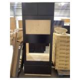 Pantry Cabinet 33' x 24' x 94' Black Finish