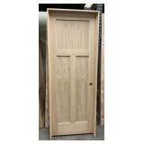 24' x 80' LH Oak 3-Panel Interior Door