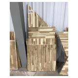 Mixed Size Acacia Butcher Block Slabs x 4Pcs