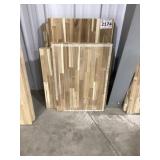 Mixed Size Acacia Butcher Block Slabs x 6Pcs