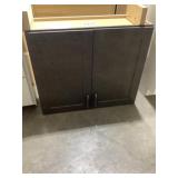 Wall Cabinet 30' x 36' Dark Brown Finish