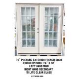 72' Prehung Exterior French Door