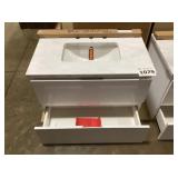 31' x 19' Wall Mount Vanity with Single Sink Top
