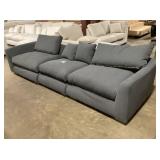 10'L 3-Piece Couch in Midnight Gray