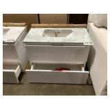 31' x 19' Wall Mount Vanity with Single Sink Top